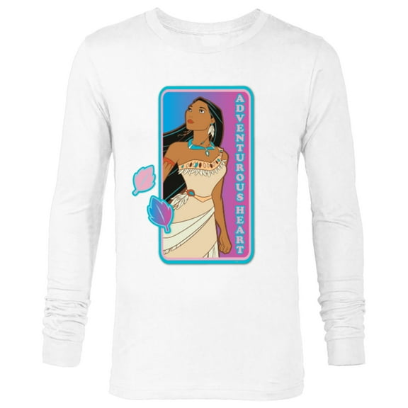 Disney Princess Pocahontas Adventurous Heart - Long Sleeve T-Shirt for Men - Customized-White
