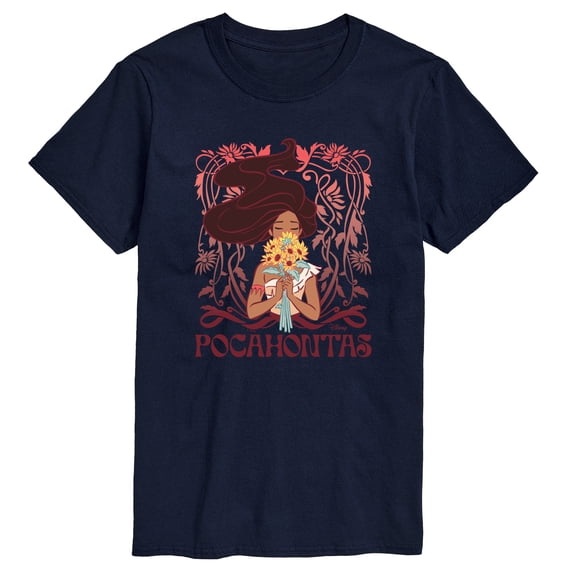 Disney Princess - Pocahontas Art Nouveau Men's Short Sleeve Graphic T-Shirt