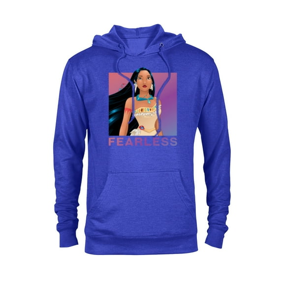 Disney Princess Pocahontas FEARLESS Purple Ombre T-Shirt - Pullover Hoodie for Adults - Customized-Royal Heather