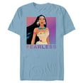 thumbnail image 1 of Disney Princess Pocahontas FEARLESS Purple Ombre T-Shirt- Short Sleeve Blended T-Shirt for Adults - Customized-Ocean Blue, 1 of 5