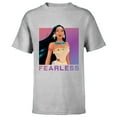 thumbnail image 1 of Disney Princess Pocahontas FEARLESS Purple Ombre T-Shirt - Short Sleeve T-Shirt for Kids - Customized-Athletic Heather, 1 of 5
