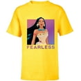 thumbnail image 1 of Disney Princess Pocahontas FEARLESS Purple Ombre T-Shirt - Short Sleeve T-Shirt for Kids - Customized-Yellow, 1 of 5