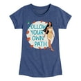 thumbnail image 1 of Disney Princess - Pocahontas Follow Your Own Path - Girls Fitted Short Sleeve T-Shirt, 1 of 5