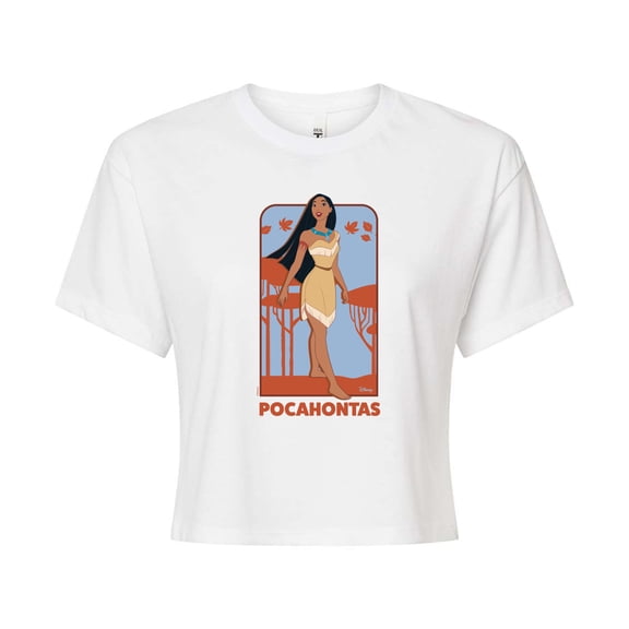 Disney Princess - Pocahontas Full Body Portrait- Junior's Cropped T-Shirt