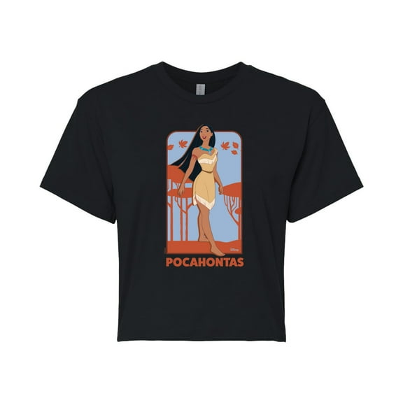 Disney Princess - Pocahontas Full Body Portrait- Junior's Cropped T-Shirt