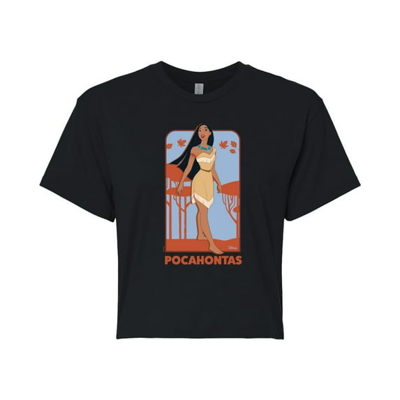 Disney Princess - Pocahontas Full Body Portrait- Junior's Cropped T-Shirt