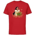 thumbnail image 1 of Disney Princess Pocahontas Holiday Standard - Short Sleeve Cotton T-Shirt for Adults - Customized-Red, 1 of 5
