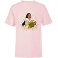 thumbnail image 1 of Disney Princess Pocahontas Holiday Standard - Short Sleeve T-Shirt for Kids – Customized-Soft Pink, 1 of 5