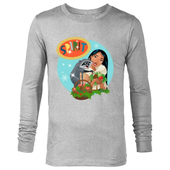 Disney Princess Pocahontas & Meeko Holiday - Long Sleeve T-Shirt for Men - Customized-Athletic Heather