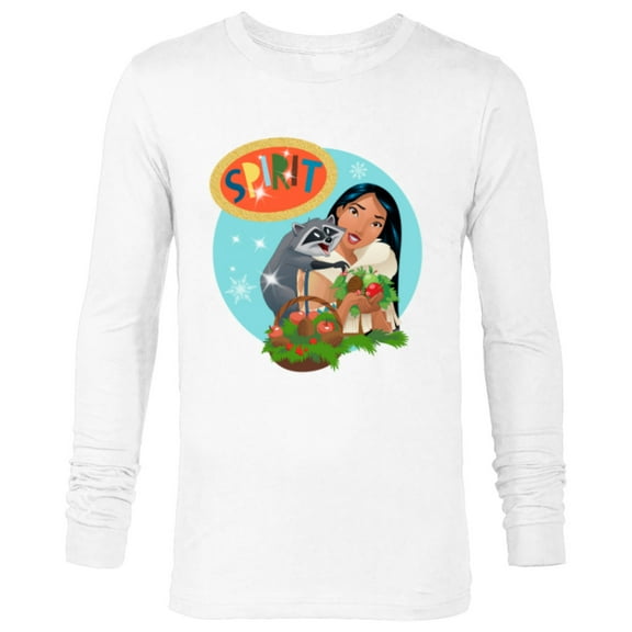 Disney Princess Pocahontas & Meeko Holiday - Long Sleeve T-Shirt for Men - Customized-White