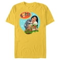thumbnail image 1 of Disney Princess Pocahontas & Meeko Holiday - Short Sleeve Blended T-Shirt for Adults - Customized-Yellow, 1 of 5