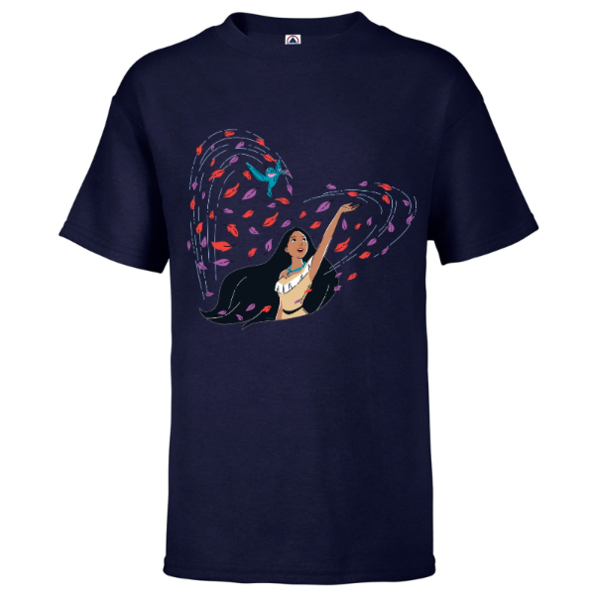 Disney Princess Pocahontas and Flit Heart - Short Sleeve T-Shirt for ...