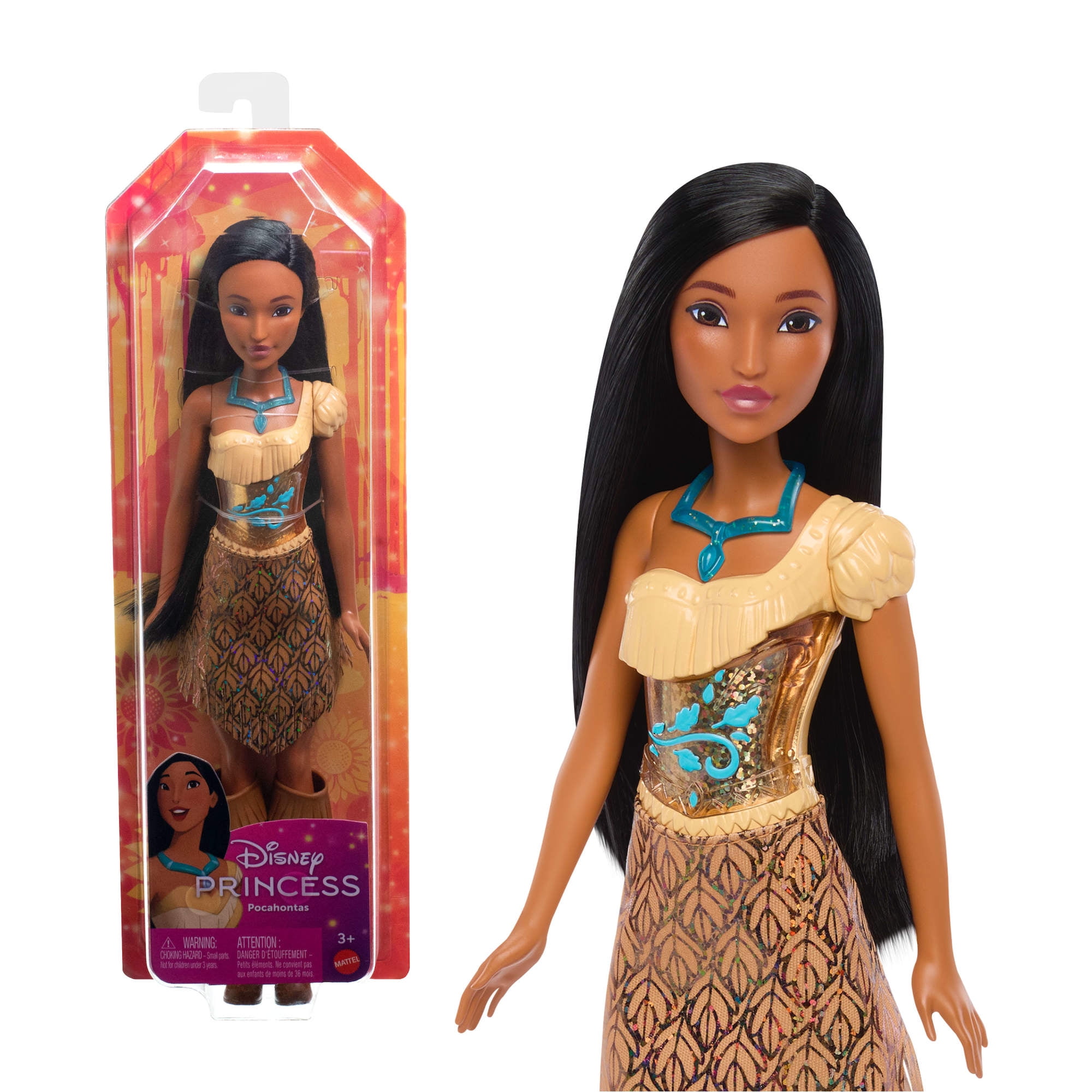 Disney Princess Pocahontas 11 inch Shimmer Fashion Doll with Black