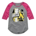 thumbnail image 1 of Disney Princess - Pop Art Belle - Toddler & Youth Girls Raglan Graphic T-Shirt, 1 of 5