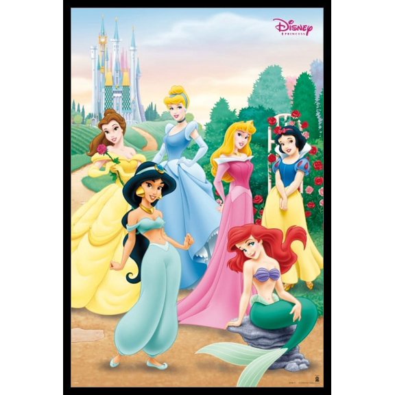 Disney Princess/ Pose Laminated & Framed Poster (24 x 36)