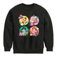 thumbnail image 1 of Disney Princess - Princess Christmas Grid - Youth Crew Fleece Sweatshirt, 1 of 4
