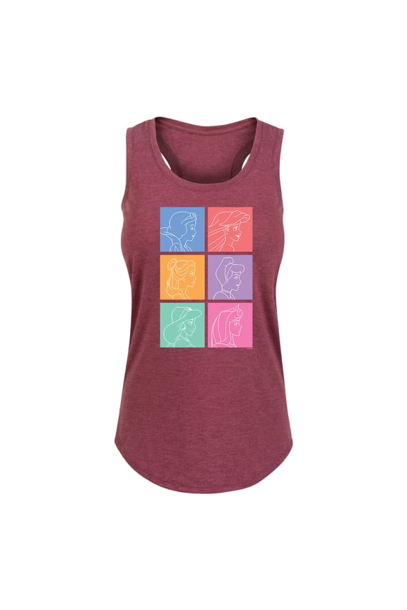 - Princess Grid - Women's Racerback Tank Top