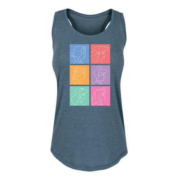 Disney Princess - Princess Grid - Women's Racerback Tank Top