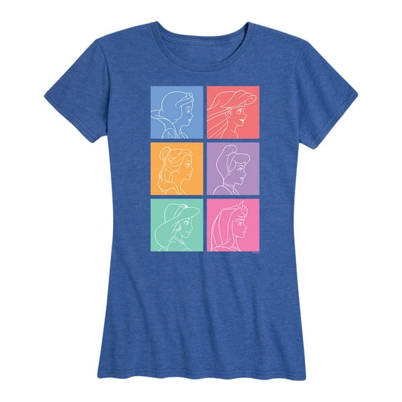 Disney Princess - Princess Grid - Women's Short Sleeve Graphic T-Shirt
