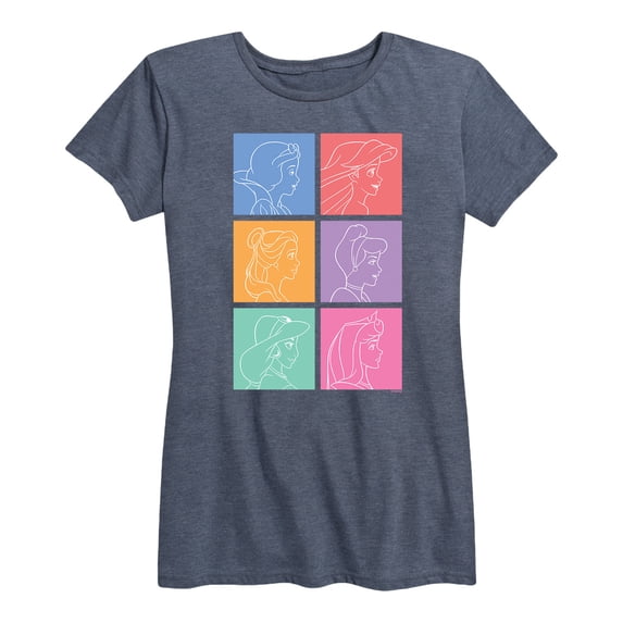 Disney - Princess Grid - Women's Short Sleeve Graphic T-Shirt