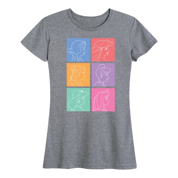 Disney Princess - Princess Grid - Women's Short Sleeve Graphic T-Shirt
