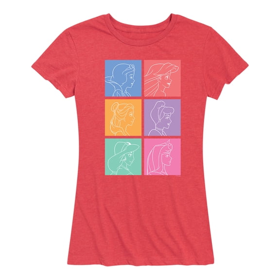 Disney Princess - Princess Grid - Women's Short Sleeve Graphic T-Shirt