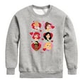 thumbnail image 1 of Disney Princess - Princess Heart Grid - Valentine's Day - Boys and Girls Youth Crewneck Fleece Sweatshirt, 1 of 5