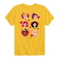 thumbnail image 1 of Disney Princess - Princess Heart Grid - Valentine's Day - Youth Short Sleeve Graphic T-Shirt, 1 of 4