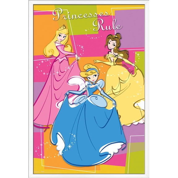 Disney Princess - Princess Rule Wall Poster, 22.375" x 34", Framed