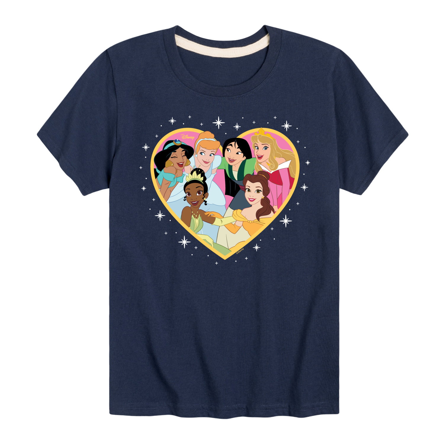 Princess T-Shirt Youth All Graphic Short Together Princesses - Disney - Day Valentine\'s - Sleeve