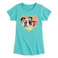 thumbnail image 1 of Disney Princess - Princesses Altogether - Valentine's Day - Toddler And Youth Girls Short Sleeve Graphic T-Shirt, 1 of 5
