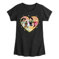 thumbnail image 1 of Disney Princess - Princesses Altogether - Valentine's Day - Toddler And Youth Girls Short Sleeve Graphic T-Shirt, 1 of 5