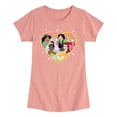 thumbnail image 1 of Disney Princess - Princesses Altogether - Valentine's Day - Toddler And Youth Girls Short Sleeve Graphic T-Shirt, 1 of 5