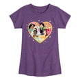 thumbnail image 1 of Disney Princess - Princesses Altogether - Valentine's Day - Toddler And Youth Girls Short Sleeve Graphic T-Shirt, 1 of 5