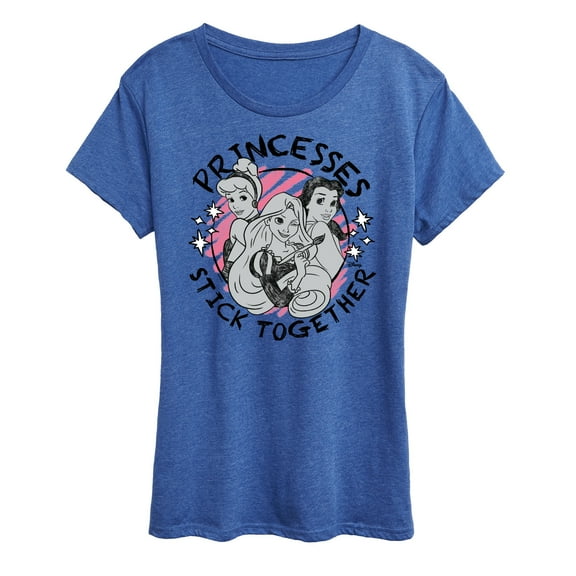 Disney Princess - Princesses Stick Together - Women's Short Sleeve Graphic T-Shirt