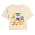 thumbnail image 1 of Disney - Princess Pumpkin Grid - Juniors Cropped Graphic T-Shirt, 1 of 3