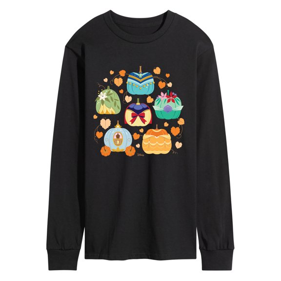 Disney - Princess Pumpkin Grid - Men's Long Sleeve Graphic T-Shirt