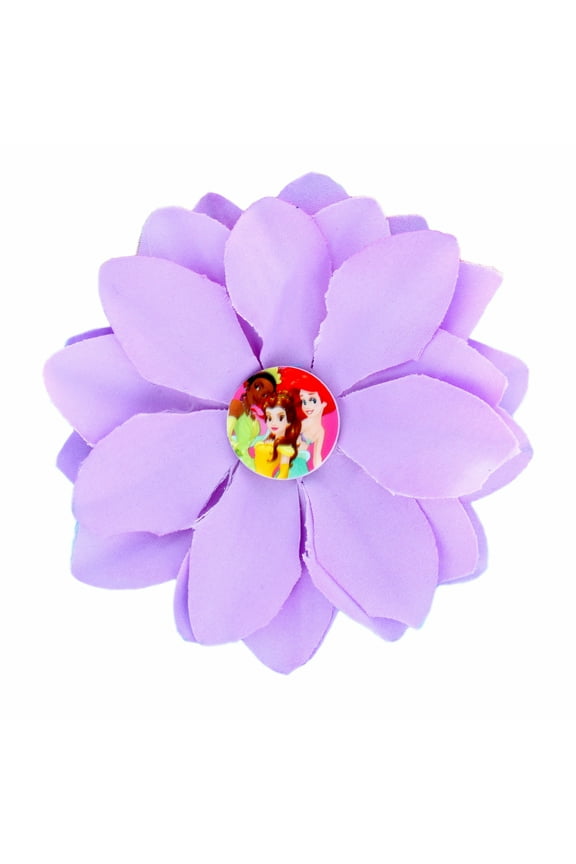 Purple Flower Hair Clip Accessory for Girls Dress Up