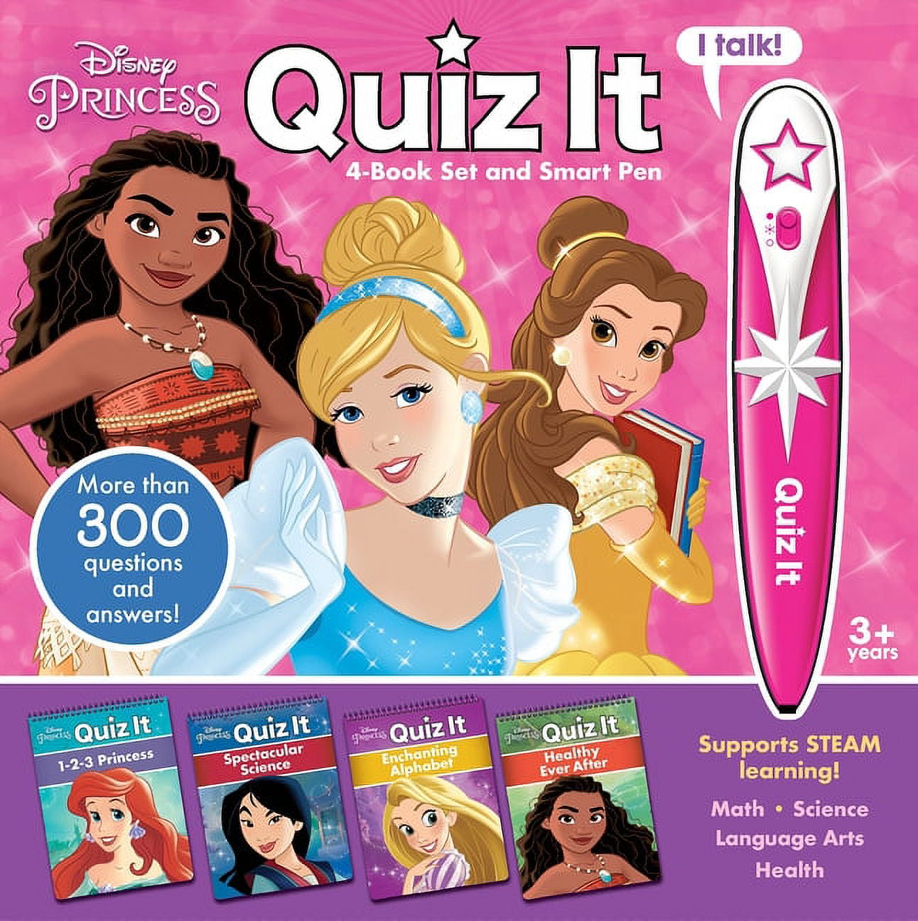 Disney Princess: Quiz It 4-Book Set and Smart Pen (Other) 