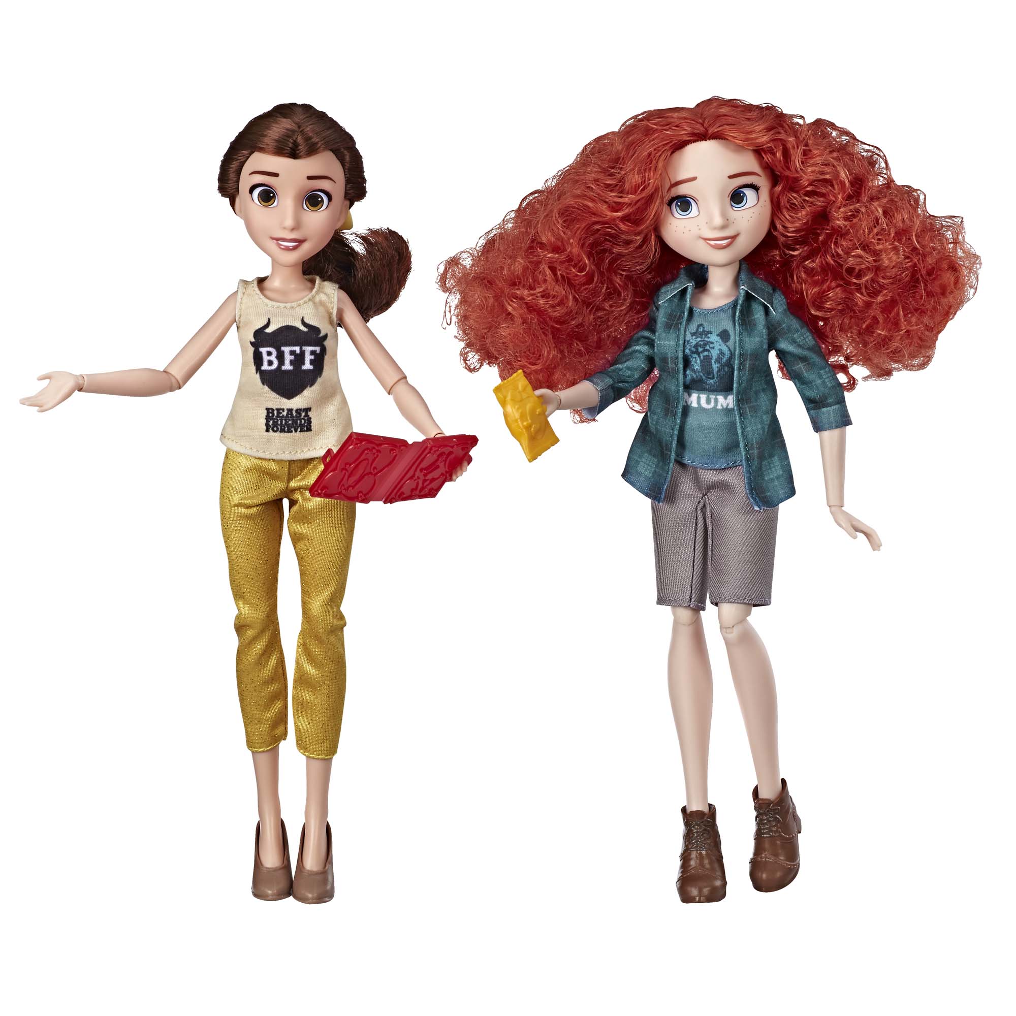 Disney Princess Ralph Breaks the Internet Movie Dolls Belle and Merida - image 1 of 2