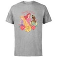 thumbnail image 1 of Disney Princess Rapunzel Ariel Tiana Best Gal Pals Valentine - Short Sleeve Cotton T-Shirt for Adults - Customized-Athletic Heather, 1 of 5