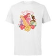 thumbnail image 1 of Disney Princess Rapunzel Ariel Tiana Best Gal Pals Valentine - Short Sleeve Cotton T-Shirt for Adults - Customized-White, 1 of 5