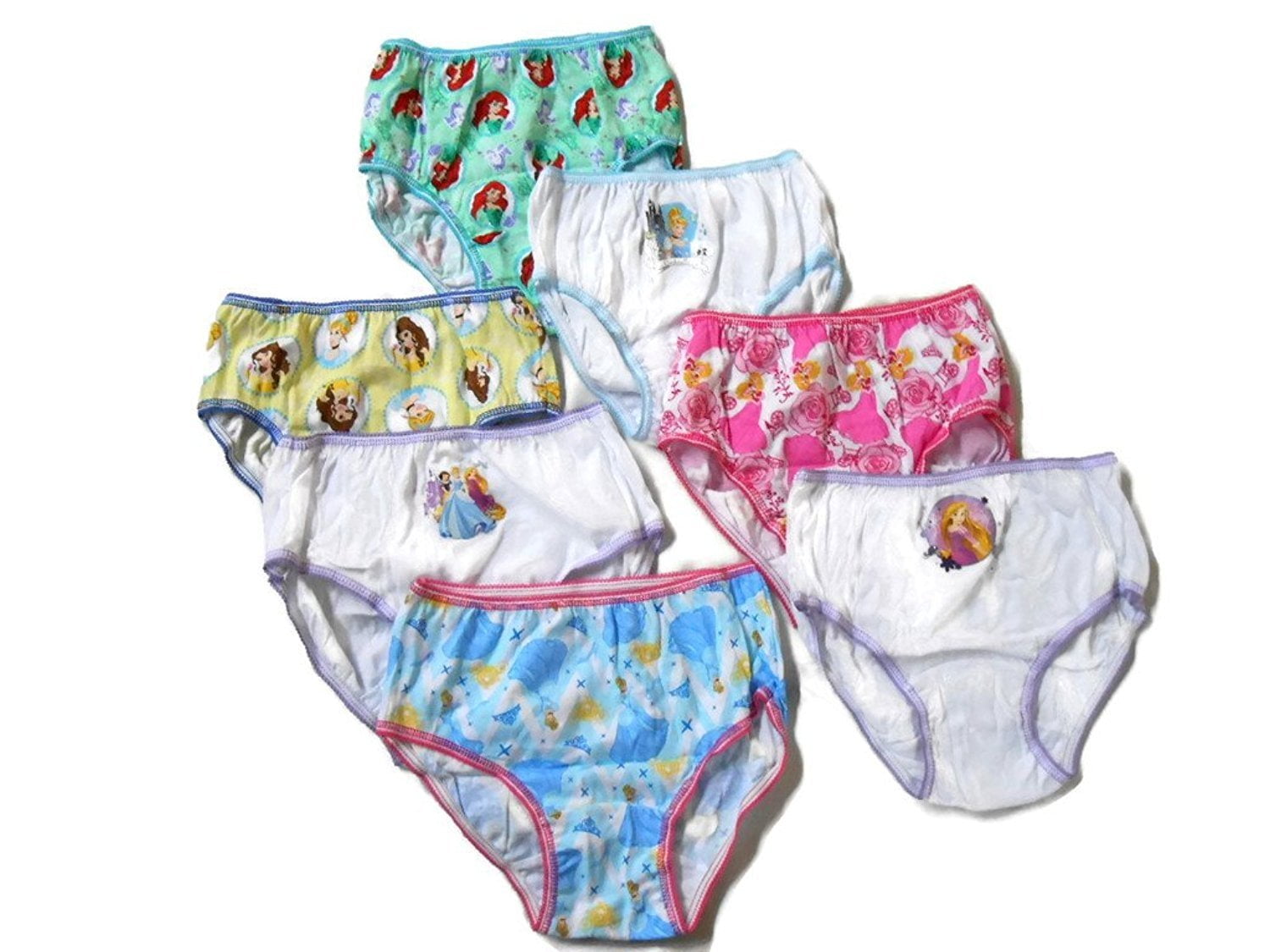 Vintage Nylon Brief Panties For Little Girls 3 pc pack Size 4 Asstd colors