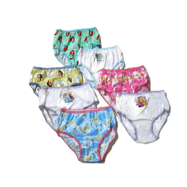 Disney Princess Knickers Pants Underwear Girls – Pack of 3 (Blue