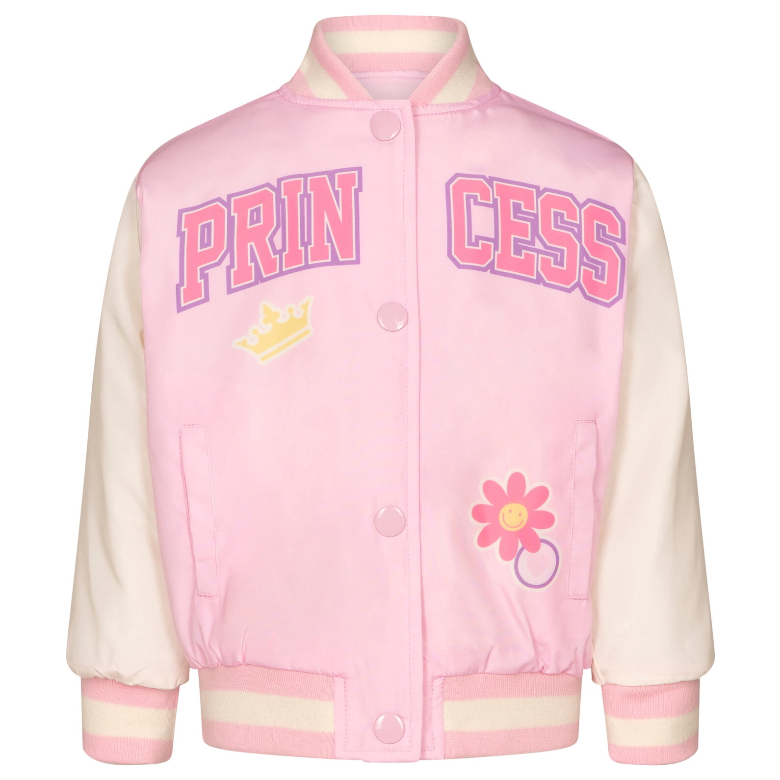 PRINCESS PRINCESS スタジャン Disney Princess Rapunzel Belle Tiana Varsity Bomber Jacket Toddler