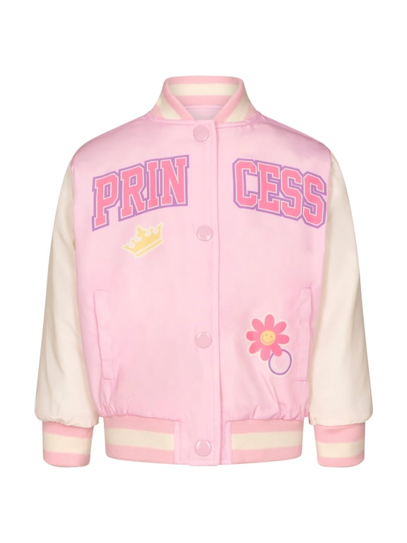 Princess Rapunzel Belle Tiana Varsity Bomber Jacket Toddler to Big Kid