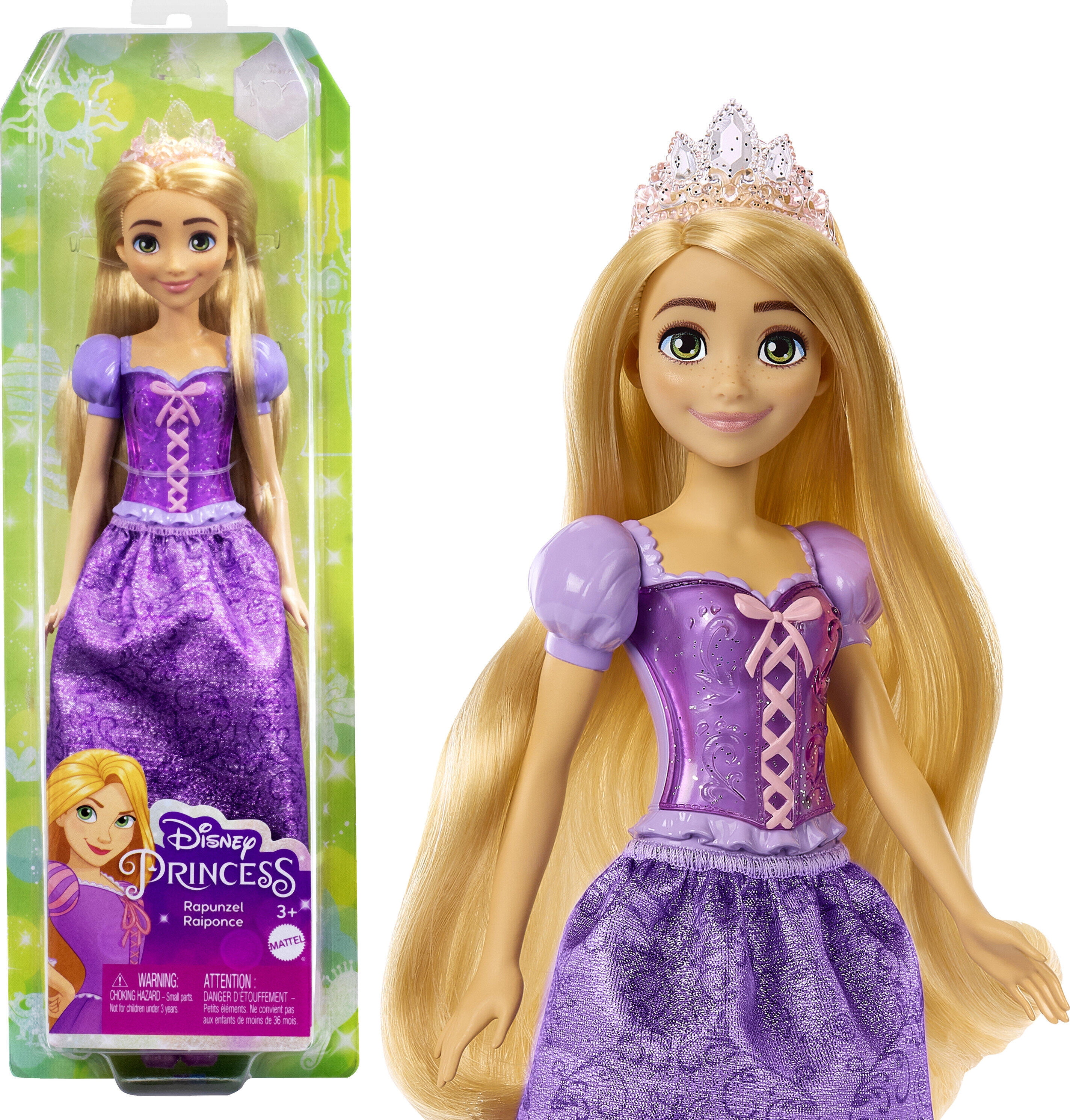 Disney Princess Rapunzel Fashion Doll with Blond Hair, Blue Eyes & Tiara  Accessory 