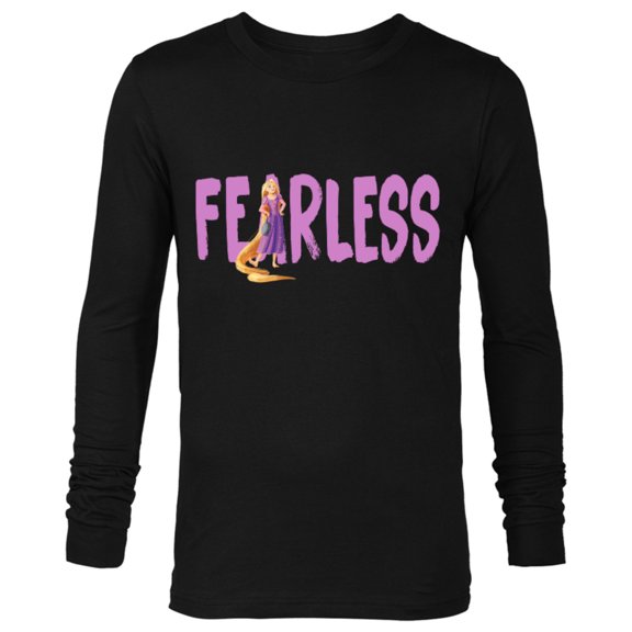 Disney Princess Rapunzel Fearless - Long Sleeve T-Shirt for Men - Customized-Black