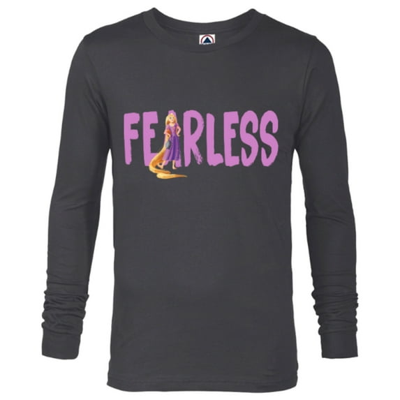 Disney Princess Rapunzel Fearless - Long Sleeve T-Shirt for Men - Customized-Charcoal Heather