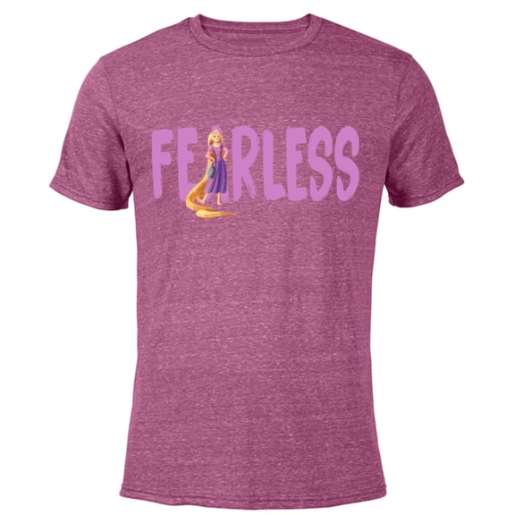 Disney Princess Rapunzel Fearless - Short Sleeve Blended T-Shirt for Adults - Customized-Purple